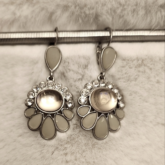 Lia Sophia "Opaline" Cut Crystal Earrings - Picture 2 of 4